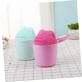 KONTONTY Bear Shampoo Cup for Bathing and Rinsing Random Color Bath Rinse Cup for Showering and Bath Enjoyment