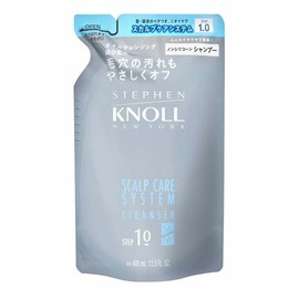 STEPHEN KNOLL (スティーブン ノル) Scalp Care System Cleanser Shampoo, Colorless, Refill, 400 Milliliters (x 1)