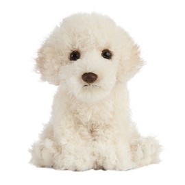 Living Nature Labradoodle Puppy, Realistic Soft Cuddly Dog Toy, Naturli Eco-Friendly Plush, 16cm