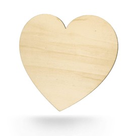 Kleenes Traumhandel Wooden Heart - Wooden Wall Decoration Heart - Heart Discs - Heart Shape Made of Wood for Birthday, Wedding, Valentine's Day - (168 x 150 mm)