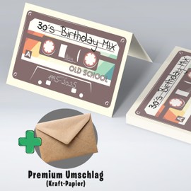 Lovely Cards - 30th Birthday Women - Beautiful Retro Birthday Card - 30th Birthday Card - 30th Woman - Special Birthday Card Girlfriend - A6 (30 Years)