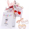 JORUN Hen Party Photo Booth Props Rose Gold Party Accessories