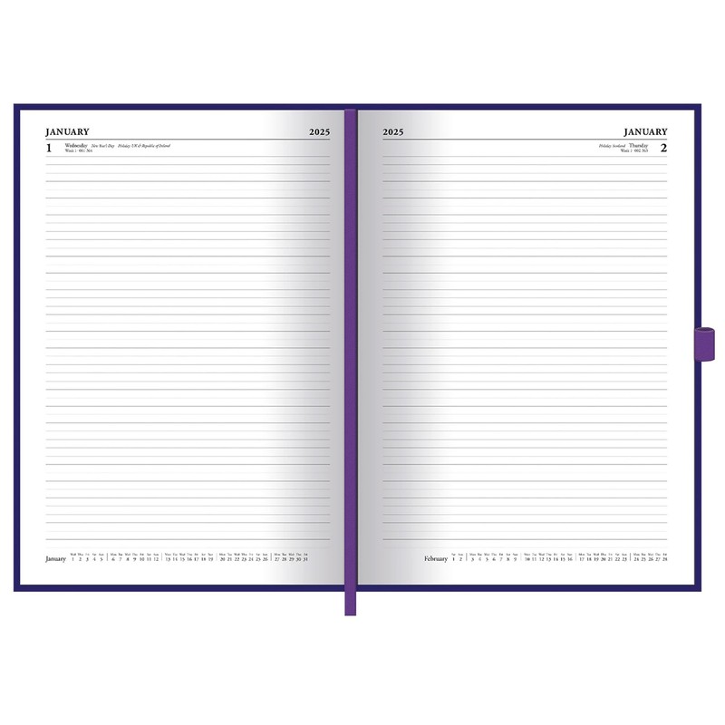 Wednesday 2025 Pocket Diary 14.5 x 21.5 cm