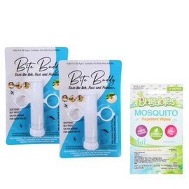 Insect Sting Sucker 2 Pack – Venom Extractor Vacuum Tool for Bug Bites, Natural Itch Relief for Outdoor Use – Bonus: 2X PIC Mosquito Repellent Wipes