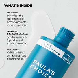 Paula's Choice Skin Balancing Facial Toner - Matte Oily Skin & Reduces Pores - Fights Blemished Skin & Blackheads - With Niacinamide - Combination Skin to Oily Skin - 190 ml