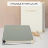 ZICOTO Aesthetic Document Organizer - Sturdy Linen 3-Ring Binder Safely