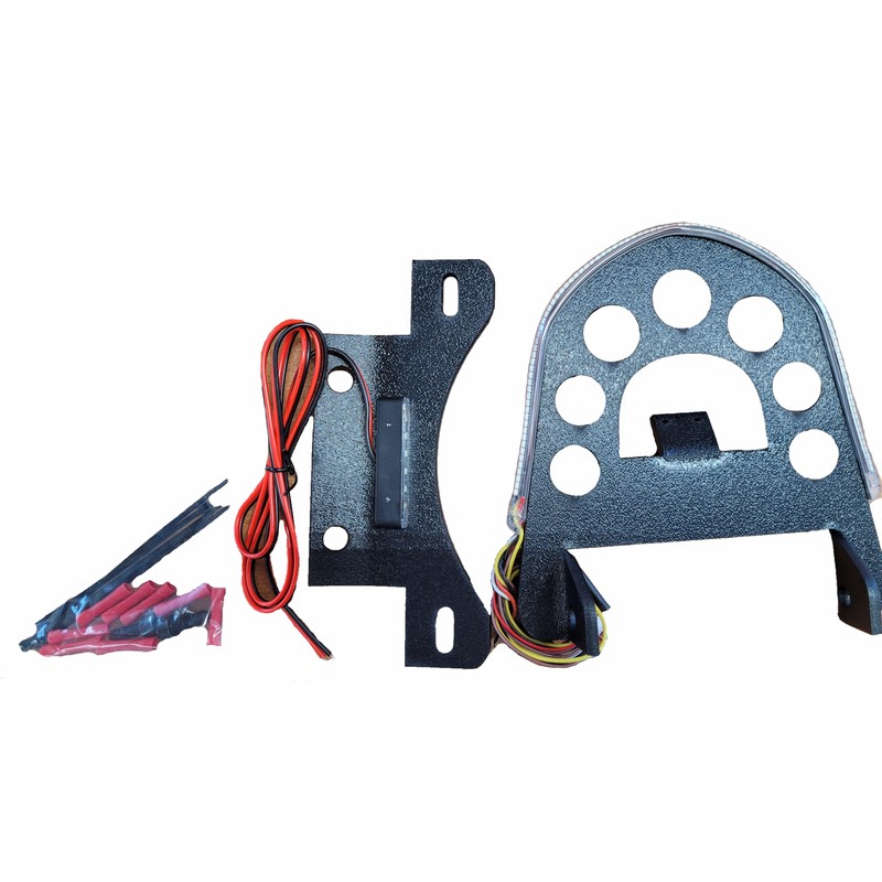 BIKELITEZ SMOKED Integrated SX Fender Eliminator Light Bar Kit Tail