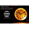 4.3" No Ticking Analog Alarm Clock,Silent Readable for Seniors,Easy to