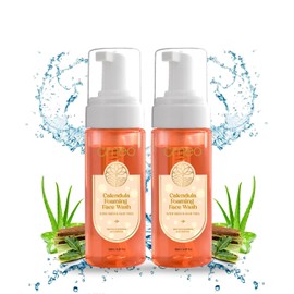 Omeo Calendula Foaming Face Wash With Neem & Aloe Vera For Sensitive Skin | Instant and Gentle Wash For Men & Women 150ml (Pack of 2)