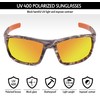 BRUBAKER Polarized Camouflage Sunglasses for Fishing and Hunting - Orange