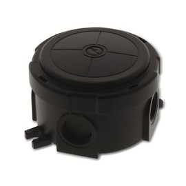 Wiska 10110630 Junction Box (L x W x H) 100 x 89 x 57 mm Black IP66/IP67 Pack of 5
