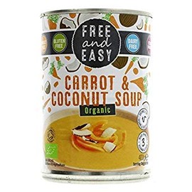 Free & Easy - Carrot & Coconut Soup - Organic - 400g x 6