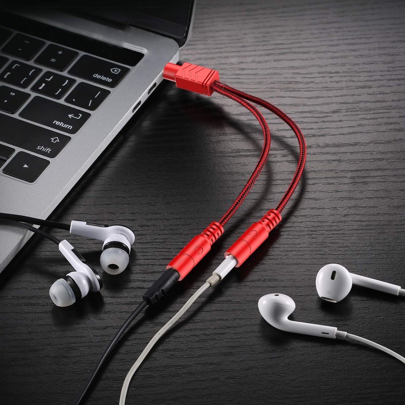 MillSO Headphone Splitter Audio Jack Y Adapter 1 to 2