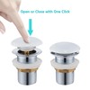 Ulytid Ceramic Pop Up Valve Drain Fitting for Washbasin, Universal