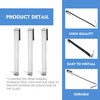 RiseDirectly 3Pcs 12 Inch Shower Door Hooks Stainless Steel Extended
