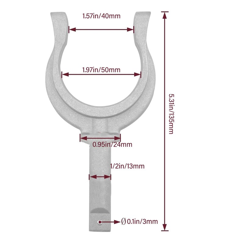 2Pcs Aluminum Portable Durable Side Mount Oarlock Rowlock for Boat