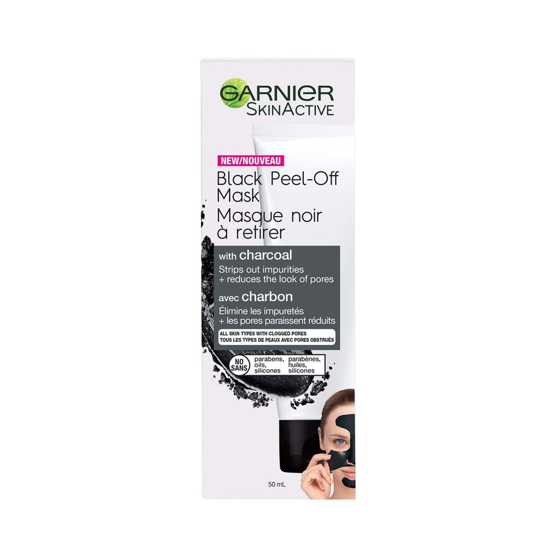 Garnier Black Peel Off Mask With Charcoal Facial Treatments 1.7