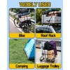 8 Pcs 12 Inch Adjustable Carabiner Bungee Cords with Hooks,