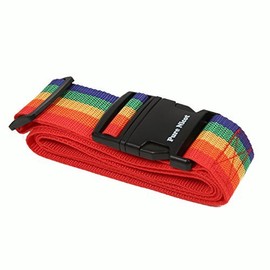 One-touch Suitcase Belt, Landmark, Travel Necessary Items, Travel Goods, Convenient Travel Goods (Rainbow)
