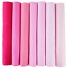 7 Pieces Solid Color Square Twill Cotton Fabric 10cm Quarter