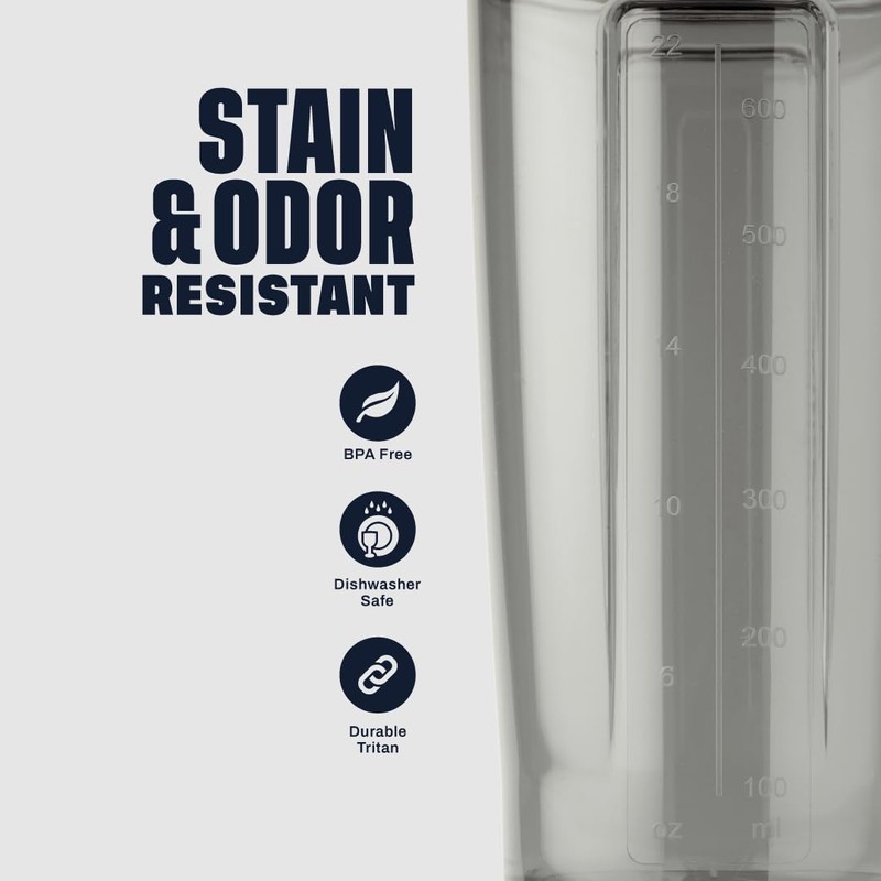 BlenderBottle Shaker Bottle Pro Series Perfect for Protein Shakes and