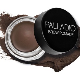 Palladio Pomada para Cejas Resistente al Agua, 24 Horas de Duración, Fórmula Resistente al Agua, a Prueba de Borrones y Sudor, Definido y Impecable, Medium Brown