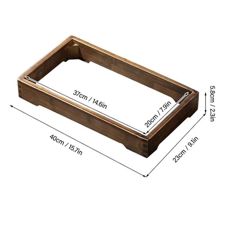 Induction Cooker Wood Frame Minimalist Stable Embedded Electric Tea Stove