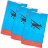 Juvale Airplane Tablecloth - 54 x 108 in, Blue, 3-Pack