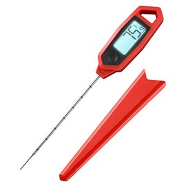 Lavatools PT18 Professional Commercial 4.5" Ambidextrous Backlit Digital Instant Read Meat Thermometer for Kitchen, Food Cooking, Grill, BBQ, Smoker, Candy, Home Brewing, and Oil Deep Frying