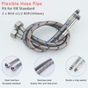 Heable Pack of 2 Kitchen/Basin Monobloc Mixer Tap Connectors Flexi