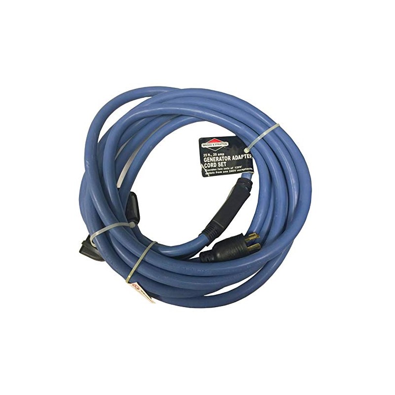 Briggs and Stratton 25-Foot, 20 Amp Generator Adapter Power Cord
