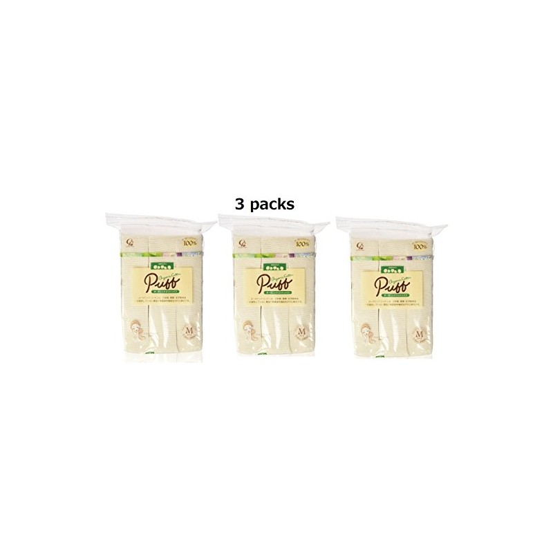 Cotton Lab: Organic Cotton Puff, Size M, 200 Sheets x