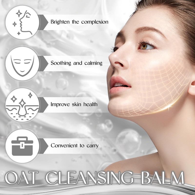 Oat Cleansing Balm, Oat Cleansing Balm, Cream Cleanser, Cleanser for