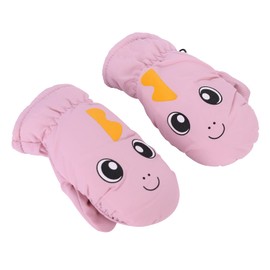 Kids Ski Mittens Waterproof Snow Gloves Toddler Winter Thermal Skiing Gloves Children Windproof Warm Snowboarding Mittens Fleece Lined Gloves for Boys Girls Skiing Snowboard Sledding Cycling Aged 3-10