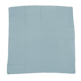 Wyoming Traders Solid Silk Wild Rag Scarf - Slate Blue Blue