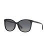 Coach HC8271U Universal Fit Sunglasses, Black/Dark Grey Gradient Polarized, 57