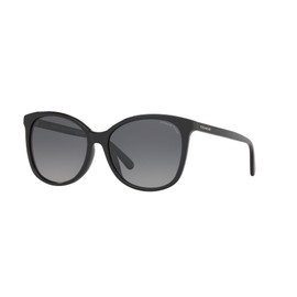 Coach HC8271U Universal Fit Sunglasses, Black/Dark Grey Gradient Polarized, 57 mm