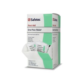 Safetec Oral Pain Relief, .75 g Packets, Box of 144