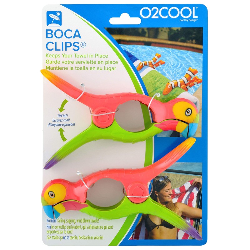 O2COOL Flip Flop Boca Clip, Parrot, 1