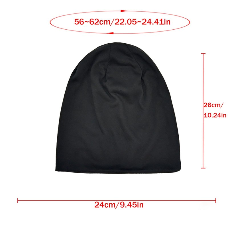 Dinghaole New Head Wrapping Solid Color Pile Cap Double Layer