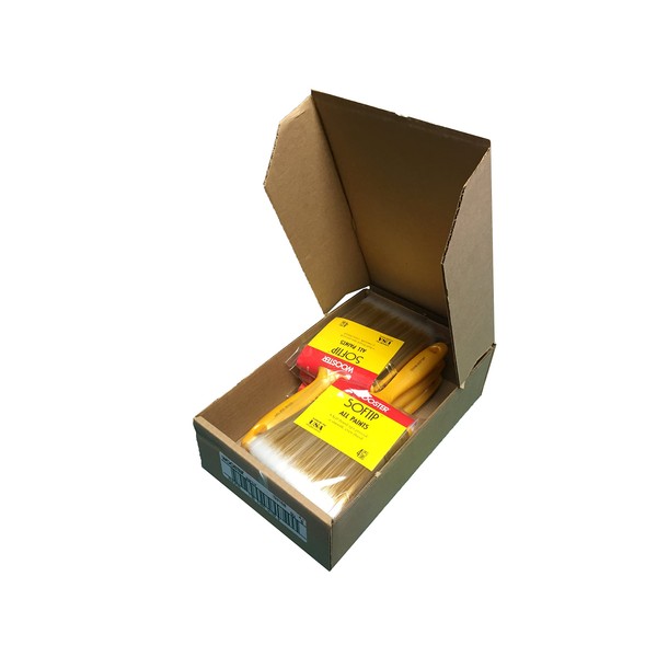 Wooster Brush Q3108 4 inch Softip Flat Sash Paintbrush, Bulk