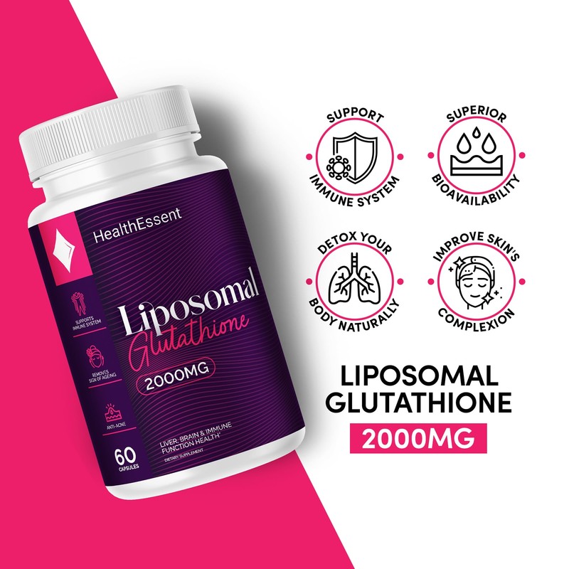 Liposomal Glutathione, 2000mg Complex with Vitamin-C and Collagen Peptides, Liposomal