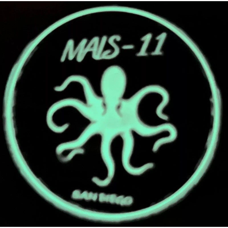 2" MARINE CORPS MALS-11 DEVILFISH SAN DIEGO GLOW IN DARK