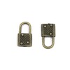 Coshar Retro Mini Padlock with Key Jewelry Box Storage Box