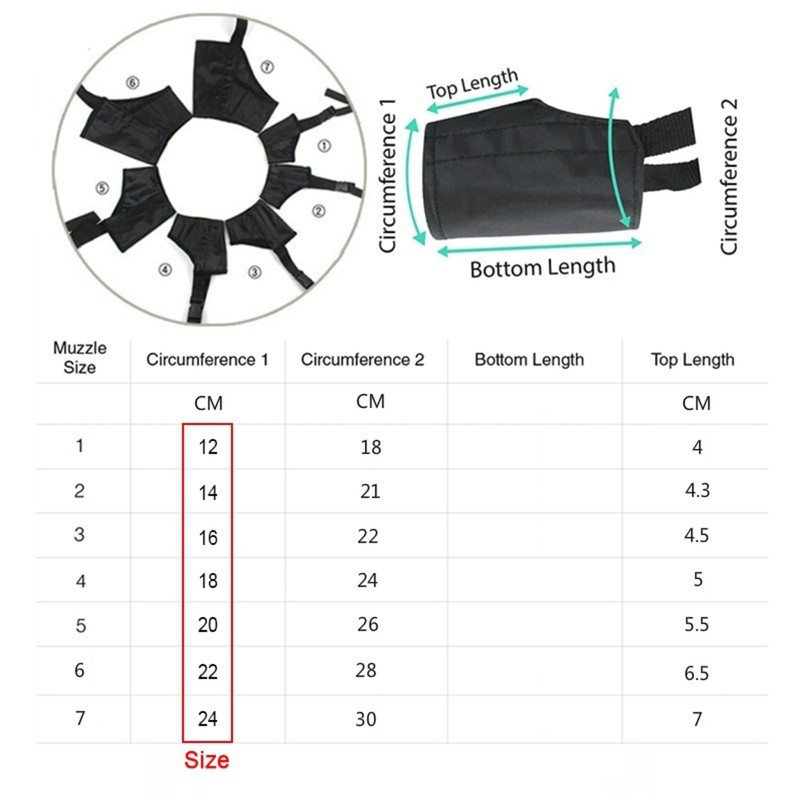 Dog Safety Muzzle Biting Barking Chewing Control Adjustable Nylon Small