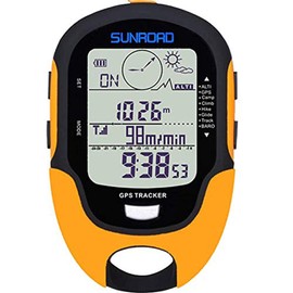 Altimeter GPS Digital Waterproof Outdoor Altitude Pre-Warning Remind Compass Stopwatch Sports -Barometer Weather Forcast Pedometer SUNROAD