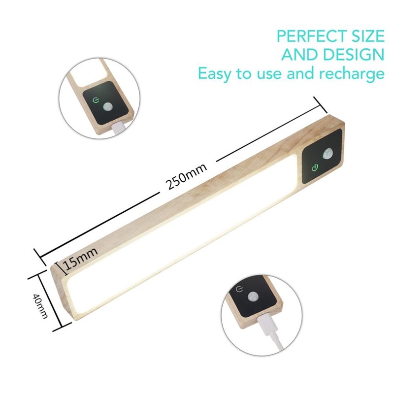 35 LED Motion Sensor Cabinet Light Rechargeable Night Light Touch