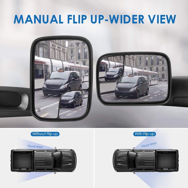 MOSTPLUS Power Heated Towing Mirror Compatible for 1998 1999 2000