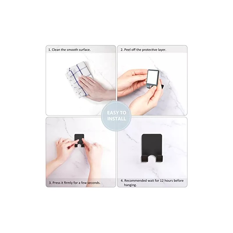 Vis'v Ganchos Adhesivos Para Maquinillas De Afeitar Vis'v, Soporte