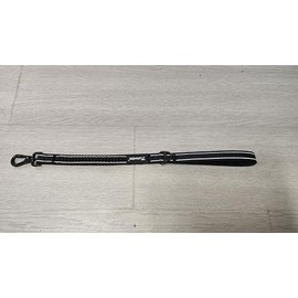 AOTECC Short Dog Lead, Anti Pull Shock Absorbing Dog Leash for Walking Running Training, Heavy Duty Elastic Traffic Leash with Padded Handle Suitable for Medium Large Dogs 22" - 34" (Black)